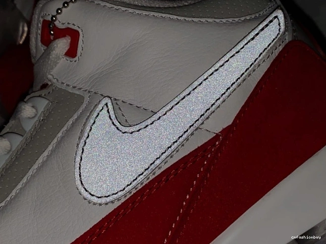 Tinker CJ0939-100 Red Jordan 3 Air Retro University White 0925